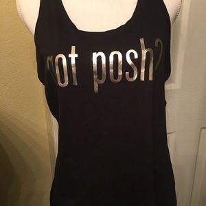 Got Posh Graphic Tee NEW Tank top Sz M